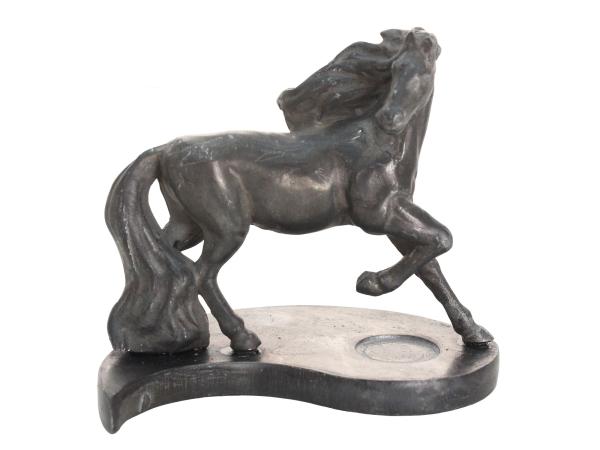 Фигурка Лошадка бегущая Инь, h 5 см, оловянный сплав