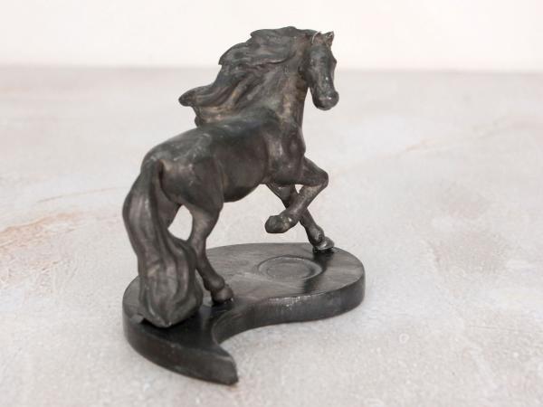 Фигурка Лошадка бегущая Инь, h 5 см, оловянный сплав