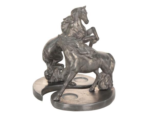 Фигурка Лошадка бегущая Инь, h 5 см, оловянный сплав