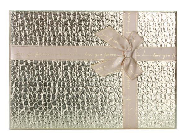 Коробка подарочная 29х20,5х9,5 см золото