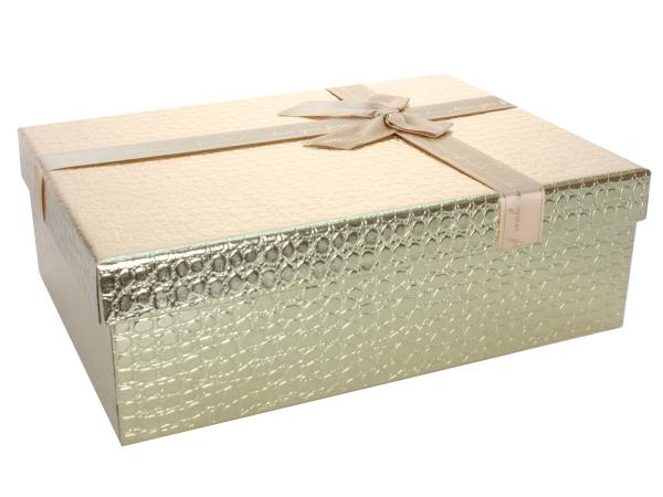 Коробка подарочная 23х17х6,5 см золото
