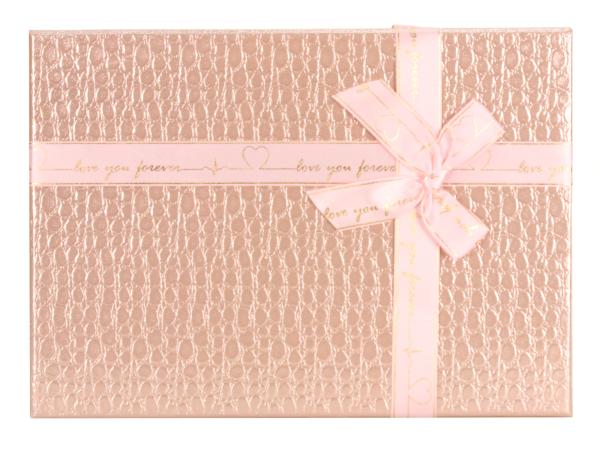 Коробка подарочная 29х20,5х9,5 см розовый