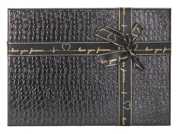 Коробка подарочная 23х17х6,5 см чёрный