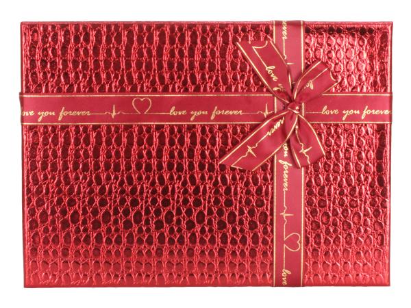 Коробка подарочная 23х17х6,5 см красный