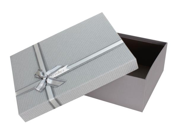 Коробка подарочная 33,5х25х11,5 см серый
