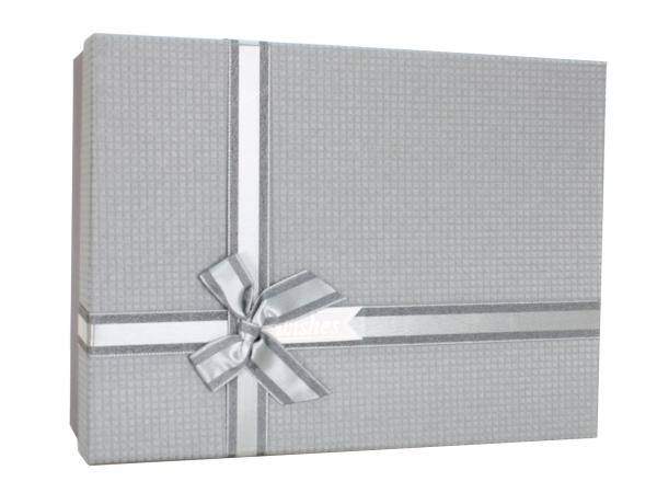 Коробка подарочная 33,5х25х11,5 см серый