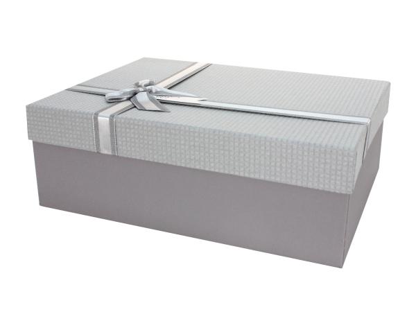 Коробка подарочная 33,5х25х11,5 см серый