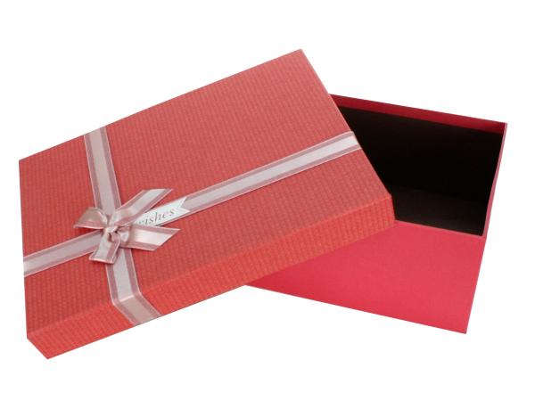 Коробка подарочная 33,5х25х11,5 см красный