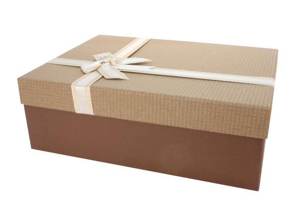 Коробка подарочная 33,5х25х11,5 см коричневый