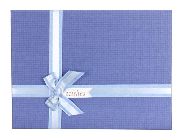 Коробка подарочная 29х21х9 см синий