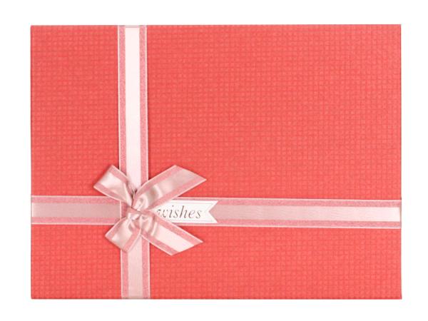 Коробка подарочная 29х21х9 см красный