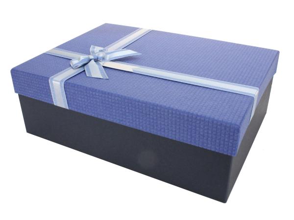 Коробка подарочная 24,5х17х6,5 см синий