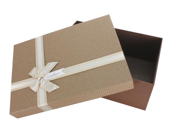 Коробка подарочная 24,5х17х6,5 см коричневый