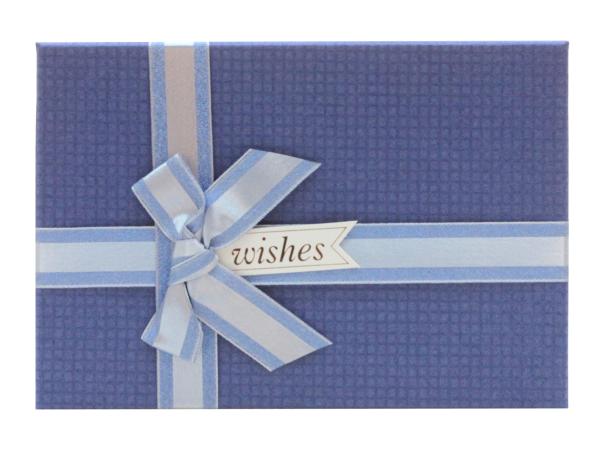 Коробка подарочная 23х16х9,5 см синий