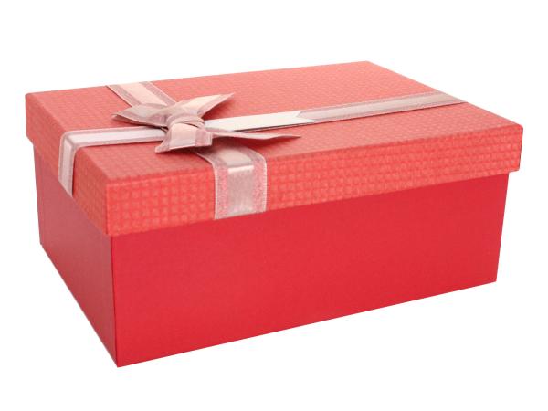 Коробка подарочная 23х16х9,5 см красный