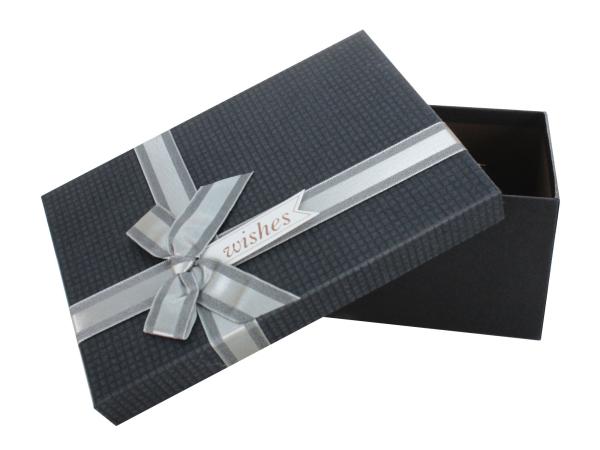 Коробка подарочная 21х14х8 см чёрный