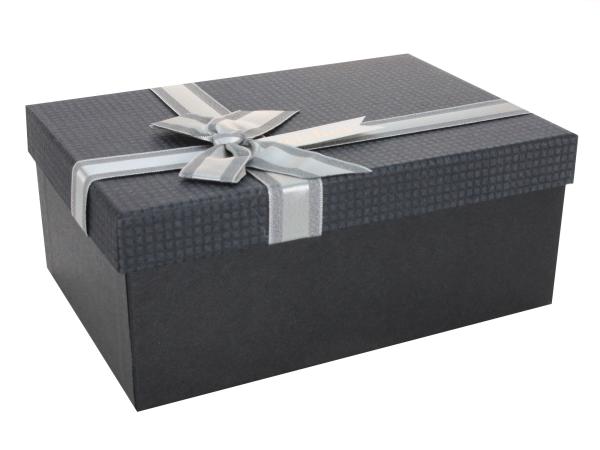 Коробка подарочная 21х14х8 см чёрный
