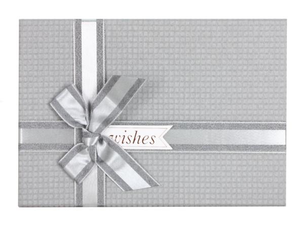 Коробка подарочная 23х16х9,5 см серый