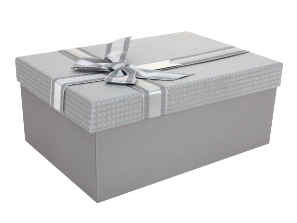 Коробка подарочная 23х16х9,5 см серый