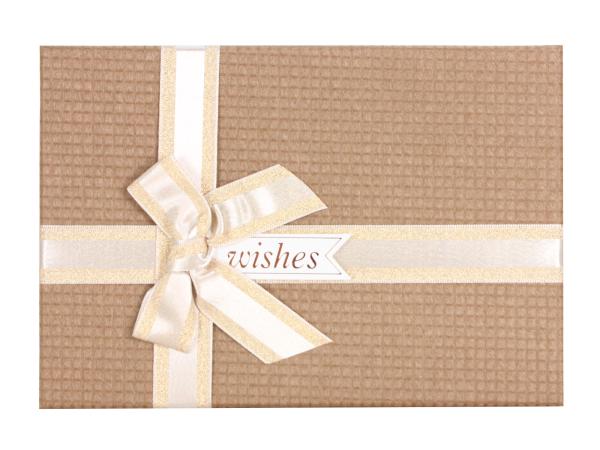 Коробка подарочная 23х16х9,5 см коричневый