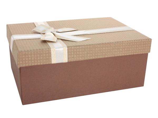 Коробка подарочная 19х12х6,5 см коричневый