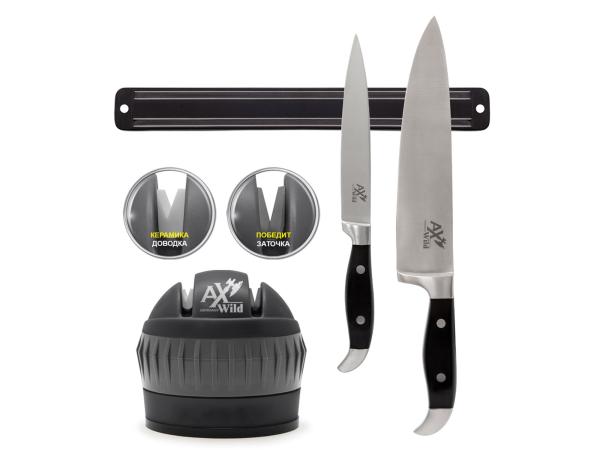 Набор ножей Mexico, ножницы, ножеточка, магнит