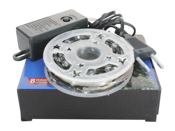 Гирлянда 10 м зеленая теплый свет