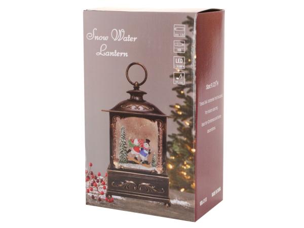 Фонарь светодиодный 22 см белый "Ёлка в городе"