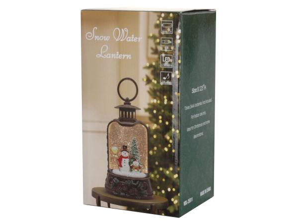 Фонарь светодиодный 21 см "Дед Мороз у ёлки"