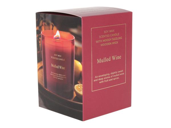 Свеча в стакане ароматическая "Глинтвейн" 240 гр