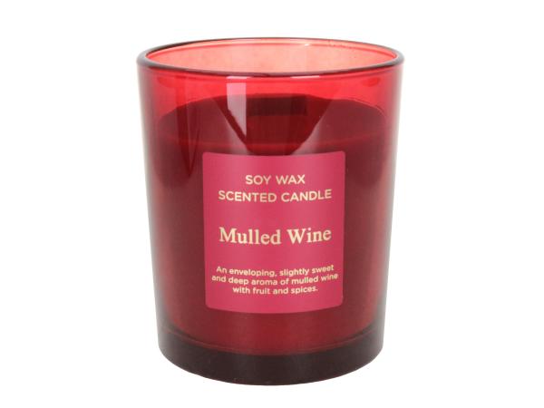 Свеча в стакане ароматическая "Глинтвейн" 240 гр