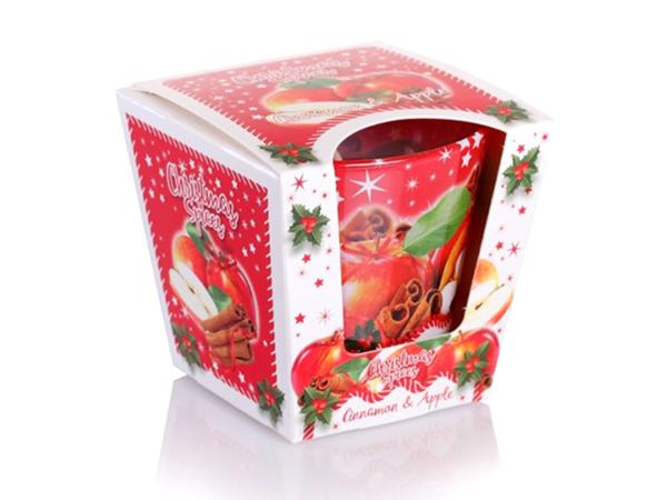 Свеча в стакане ароматическая "Рождественские специи" 115гр