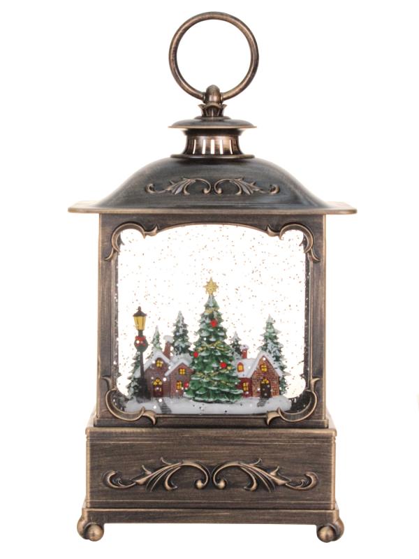 Фонарь светодиодный 23 см "Елка в городе"