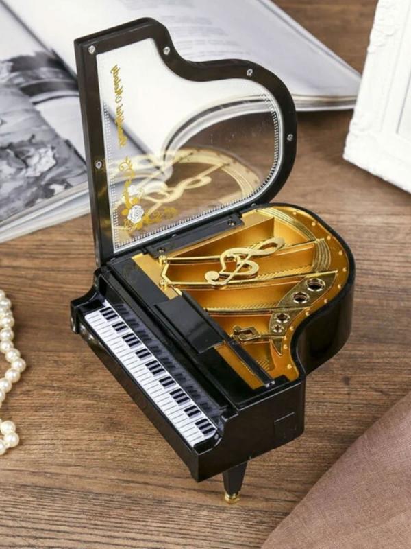 Шкатулка муз. мех. "Рояль", ручной завод, 8*15,5*14 см