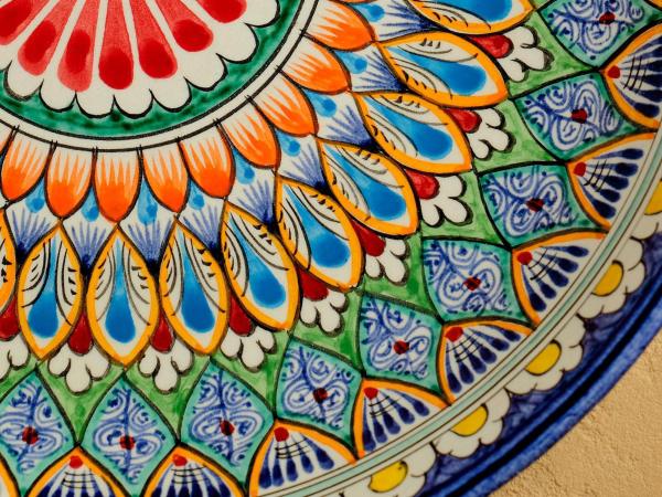 Блюдо ляган "Узоры", d 25 см