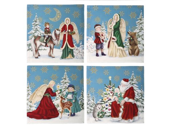 Набор 4-х салфеток "Рождество", 40*40 см