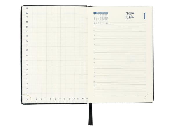 Ежедневник 168 листов, А5, "Небраска", чёрный