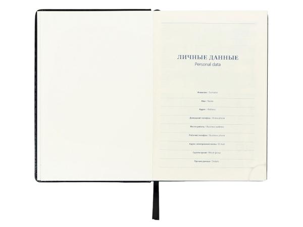 Ежедневник 168 листов, А5, "Небраска", чёрный