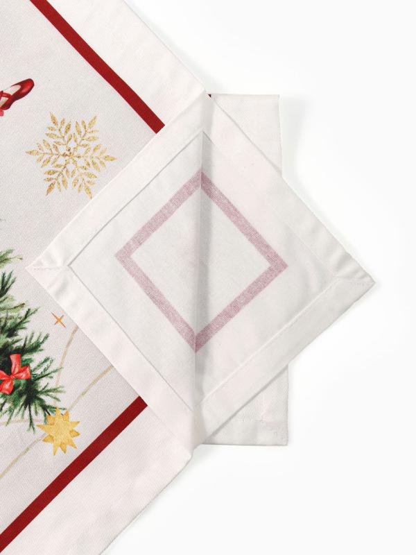 Набор 4-х салфеток "Щелкунчик", бел., 40*40 см