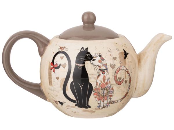 Чайник заварочный "Парижские коты" 900 мл