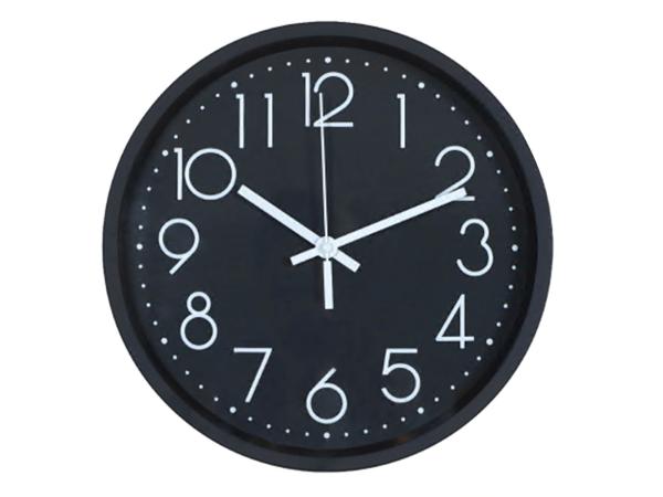 Часы настенные, 30 см, черные
