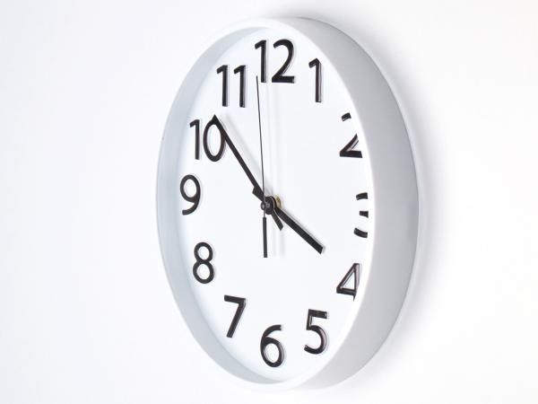 Часы настенные, 30 см, белый