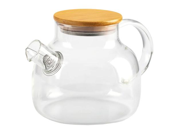 Чайник заварочный 1л с крышкой бамбук