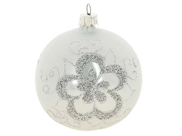 Ёлочная игрушка "Узор", 80 мм