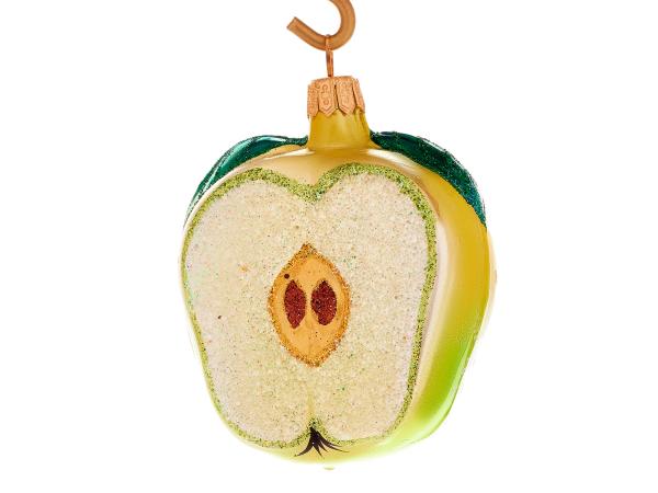 Ёлочная игрушка "Яблоко", 7 см
