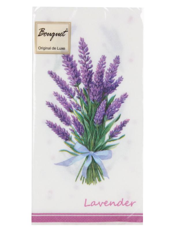 Салфетки 2-х слойные 20 шт "Лаванда" 33х33 см