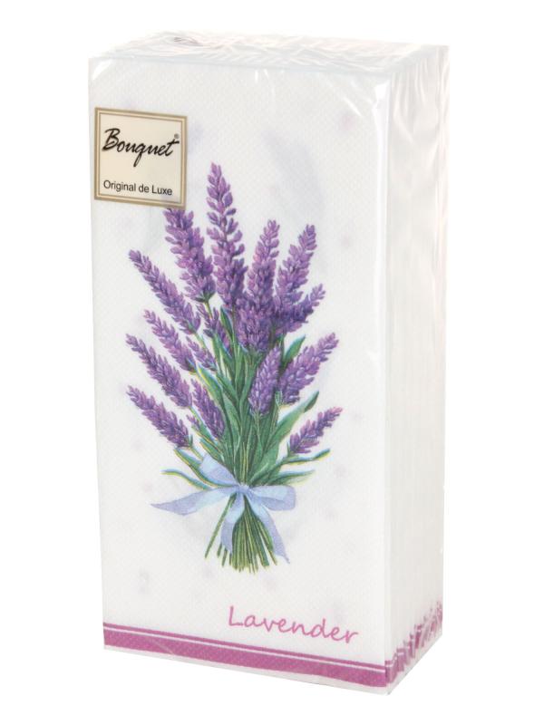 Салфетки 2-х слойные 20 шт "Лаванда" 33х33 см