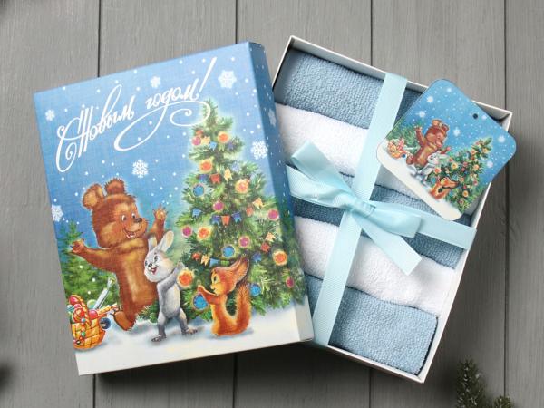 Набор полотенец "С новым годом", 30*30 см, 5 шт