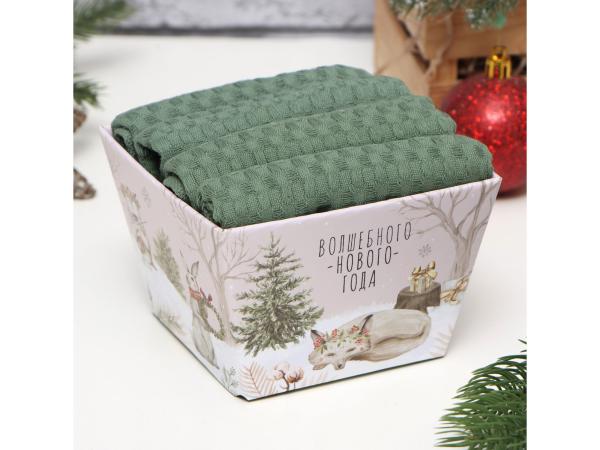 Набор кухонных полотенец 35*60 см, 4 шт