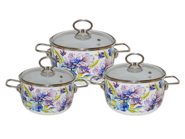 Набор кастрюль 3 пр "Iris"